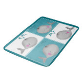 Kinder kinderwalvis Rug Mat Home Decor (Gekanteld)