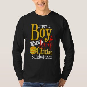 Kinder Kip Sandwich Jongens Kip Burger T-shirt
