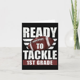 Kinder klaar om 1e klas Football eerste dag aan te Kaart