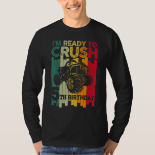 Kinder klaar om 5 jaar te overhaast 5 Monster Truc T-shirt