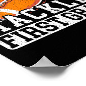 Kinder klaar om eerste Football van de eerste graa Poster (Hoek)