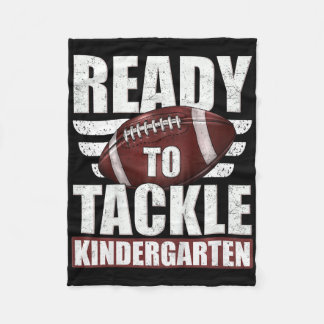 Kinder klaar om Football op kleuterschool aan te p Fleece Deken