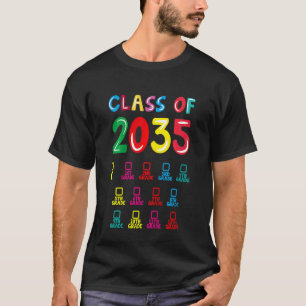 Kinder klasse van 2035 groeit met mij Afstuderen 1 T-shirt