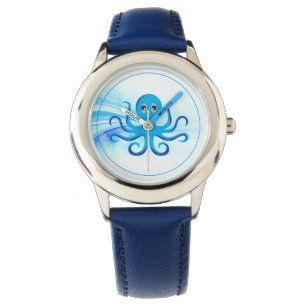 Kinder klassieke horloge-octopus horloge