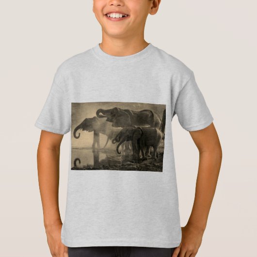 Kinder kleding/olifant voor shirten t-shirt (Voorkant)