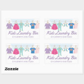 Kinder kledingwinkel Boutique Sticker (Vel)