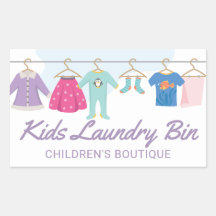 Kinder kledingwinkel Boutique Sticker