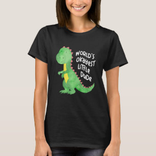 Kinder kleine dinosaurus met kleurrijke ballonnen  t-shirt