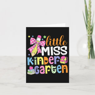 Kinder kleine juffrouw kleuterschool meisje terug  kaart