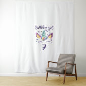 Kinder kleine juffrouw Threenager Drie 3e verjaard Wandkleed (In situ)