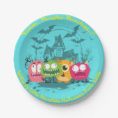 Kinder kleine monsters Halloween papier Bord (Voorkant)
