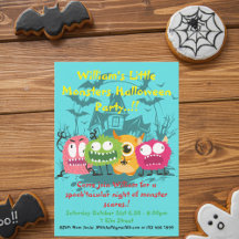 Kinder kleine monsters Halloween Party