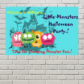 Kinder kleine monsters Halloween Party Poster
