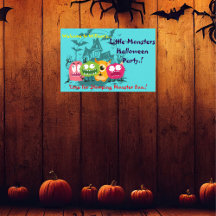 Kinder kleine monsters Halloween Party