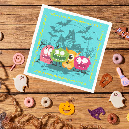 Kinder kleine monsters Halloween Party Servet