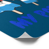 Kinder kleinzoon, kleindochter en opa vaders vader poster (Hoek)