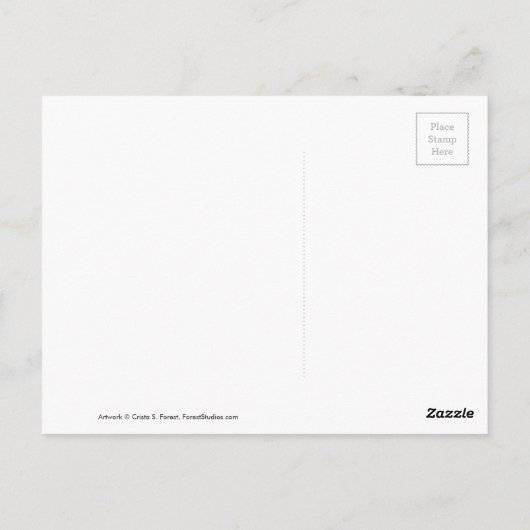 Kinder kleur me Unicorn regenboog Briefkaart (Achterkant)