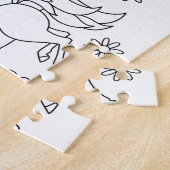 Kinder kleur me Unicorn regenboog Legpuzzel (Zijkant)