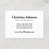 Kinder kleur me Unicorn regenboog Visitekaartje (Achterkant)