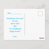 kinder kleur uw eigen paaskaart briefkaart (Achterkant)