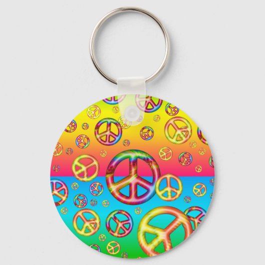 Kinder kleuren - PEACE uit Sleutelhanger (Voorkant)