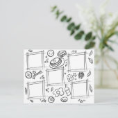 Kinder kleurenfotograaf Breakfast tekent Briefkaart (Staand voorkant)