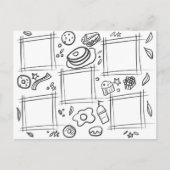 Kinder kleurenfotograaf Breakfast tekent Briefkaart (Voorkant)