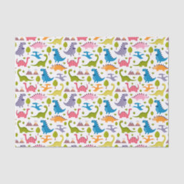 Kinder kleurige dinosaurussen tissuepapier