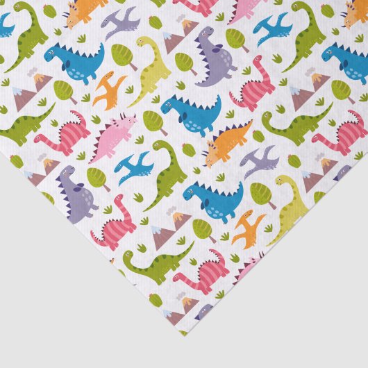 Kinder kleurige dinosaurussen tissuepapier (Detail)