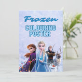 Kinder Kleurplaat Poster Kaart (Staand voorkant)