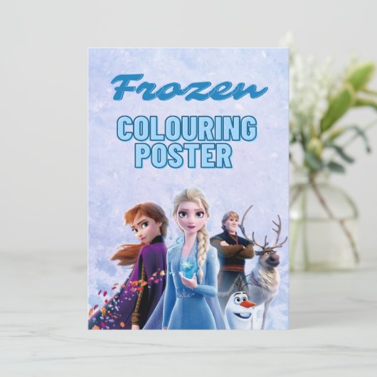 Kinder Kleurplaat Poster Kaart (Staand voorkant)