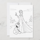 Kinder Kleurplaat Poster Kaart (Achterkant)