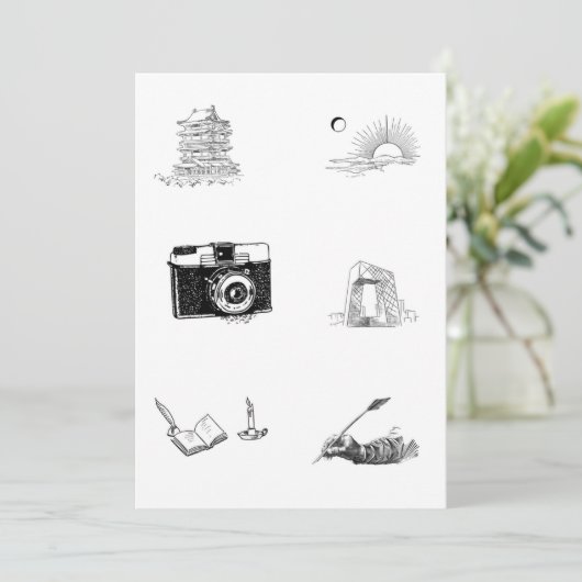 Kinder kleurplaten creatief ontwerp kaart (Staand voorkant)