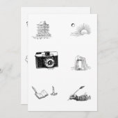 Kinder kleurplaten creatief ontwerp kaart (Voorkant / Achterkant)