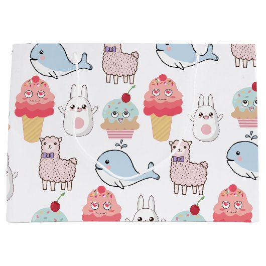 Kinder kleurrijke Cartoon Kawaii Groot Cadeauzakje (Voorkant)