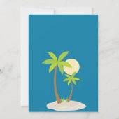 Kinder kleurrijke dinosaurus verjaardagsfeestje kaart (Achterkant)