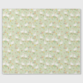 Kinder kleurrijke een Gekke gans eerste verjaardag Cadeaupapier (Vlak)