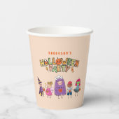 Kinder Kleurrijke Halloween Kostuum Party Papieren Bekers (Achterkant)
