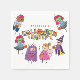 Kinder Kleurrijke Halloween Kostuum Party Servet