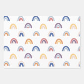 Kinder kleurrijke Happy Rainbows en Polka Dots Inpakpapier Vel (Voorkant)