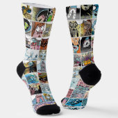 Kinder kleurrijke kleuren, patroonnaam sokken (Gebogen)