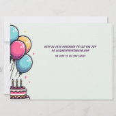 Kinder Kleurrijke Pug Thema Verjaardag Kaart (Achterkant)