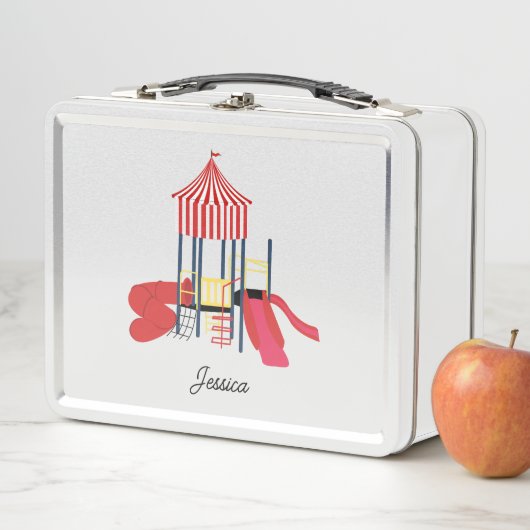 Kinder Kleurrijke Speelplaats Aangepaste Naam (In situ)