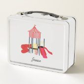 Kinder Kleurrijke Speelplaats Aangepaste Naam (Achterkant)