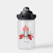 Kinder Kleurrijke Speelplaats Aangepaste Naam Waterfles (Achterkant)