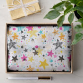 Kinder kleurrijke sterren tissuepapier (Geschenk)