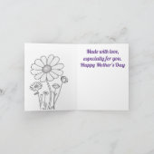 Kinder kleurstof Moederdag Kaart (Binnen)