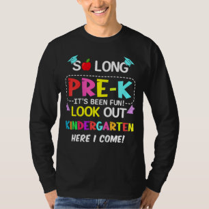 Kinder kleuterkleuter hier kom ik prek t-shirt