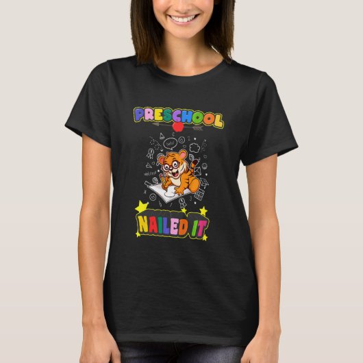 Kinder kleuterschool genageld het kleuterschool Pr T-shirt (Voorkant)