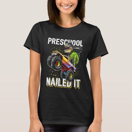 Kinder kleuterschool genageld It Rex Dinosaurus Mo T-shirt (Voorkant)